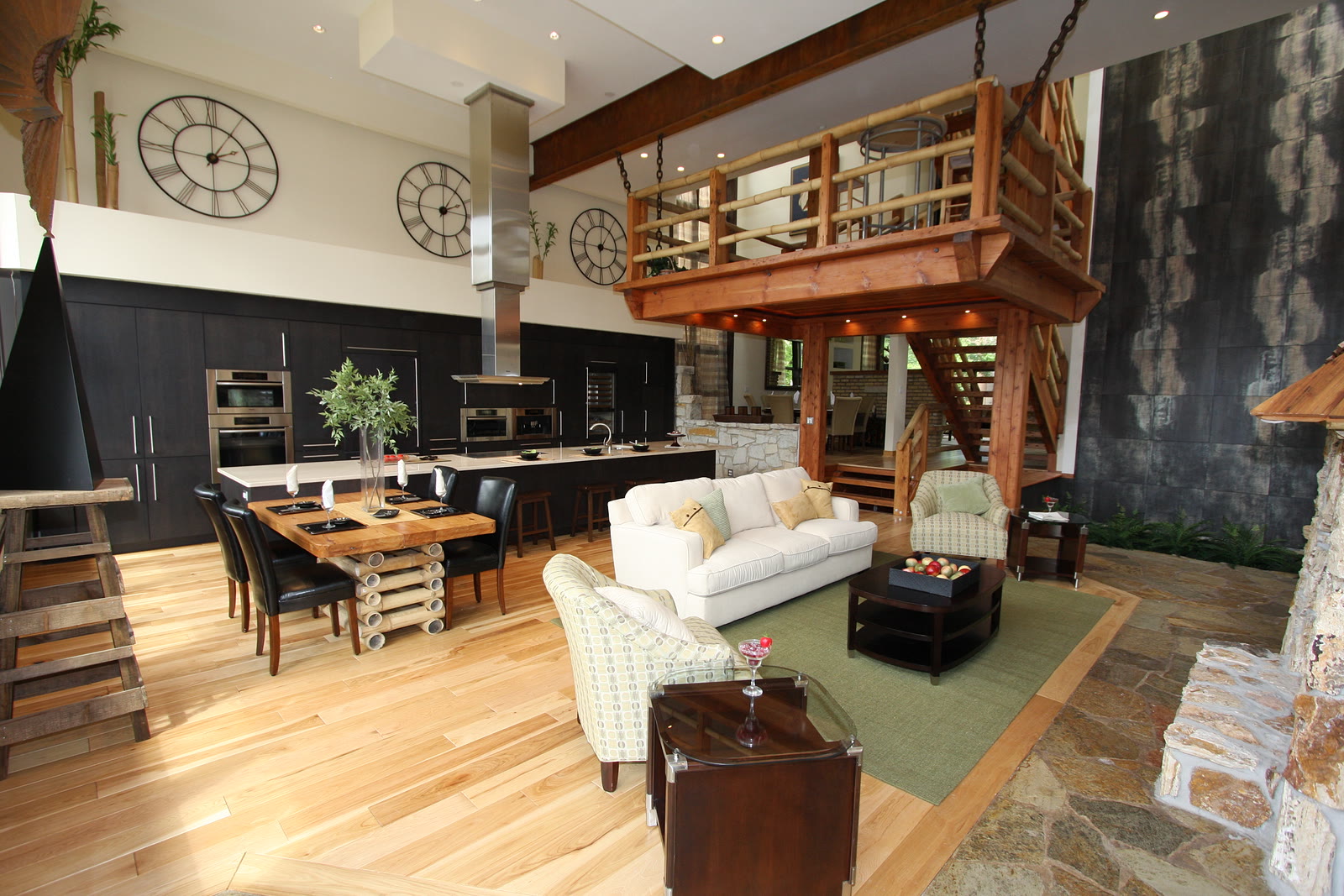 Luxury open-plan living room